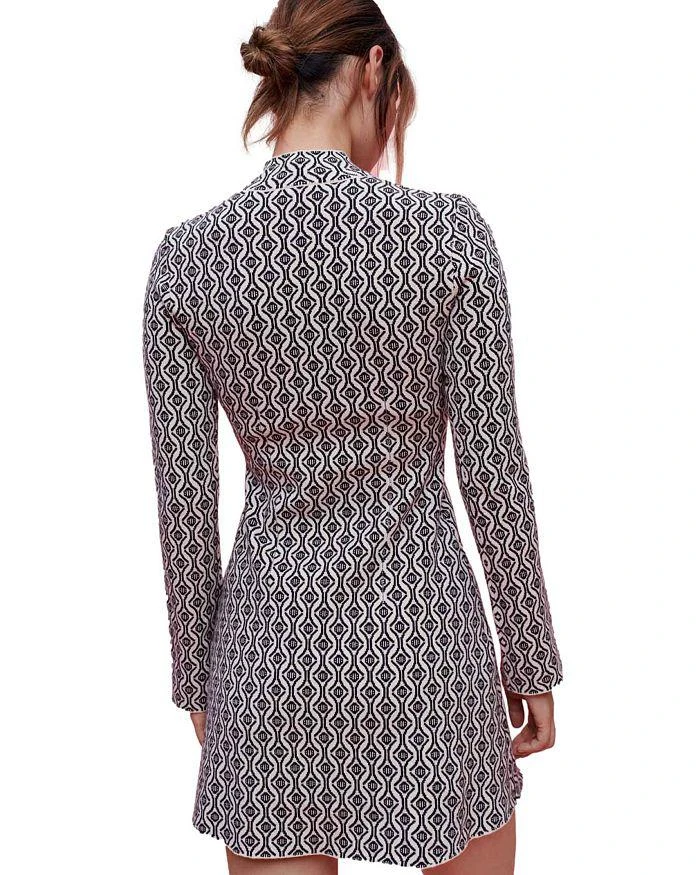 商品Maje|Roy Patterned Fitted Dress,价格¥2878,第4张图片详细描述