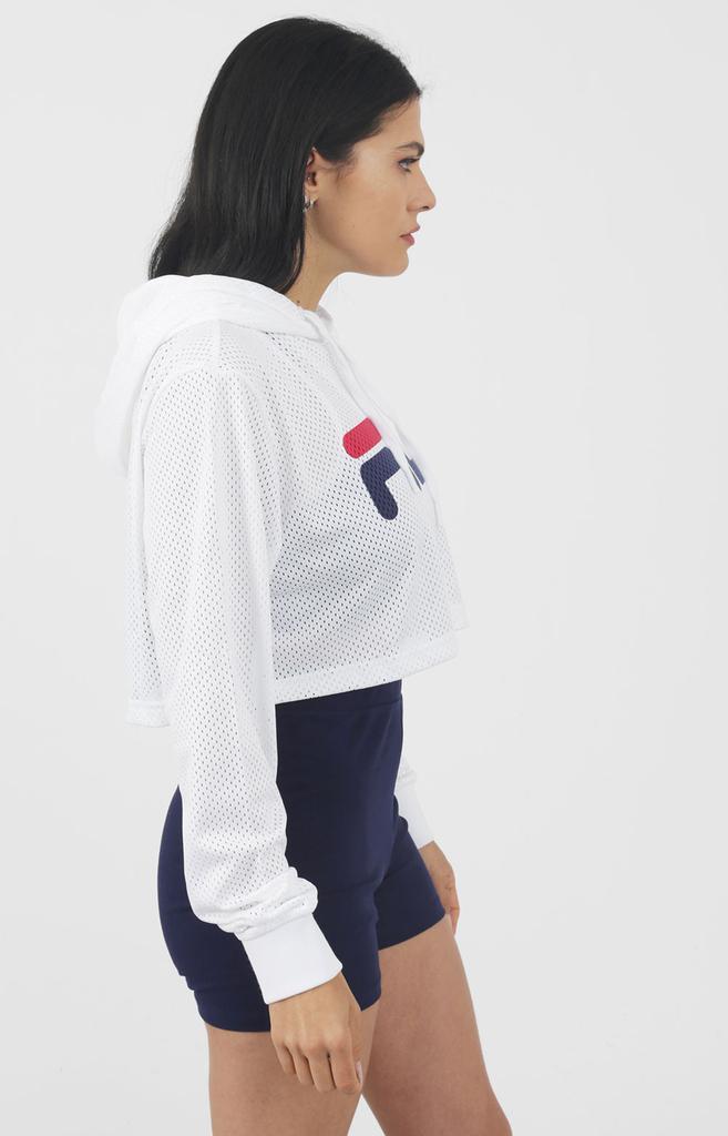 商品Fila|Noemi Crop Pullover Hoodie - White,价格¥151,第4张图片详细描述