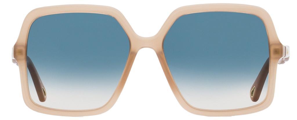 商品Chloé|Chloe Women's Square Sunglasses CH0086S 003 Nude 58mm,价格¥1631,第4张图片详细描述