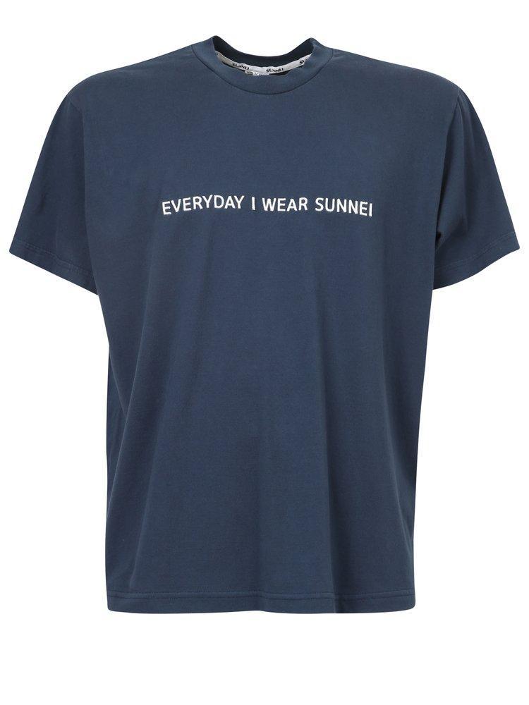 商品SUNNEI|Sunnei Slogan Printed Crewneck T-Shirt,价格¥661-¥665,第1张图片