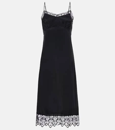 商品Simone Rocha|Lace-trimmed slip dress,价格¥4317,第1张图片