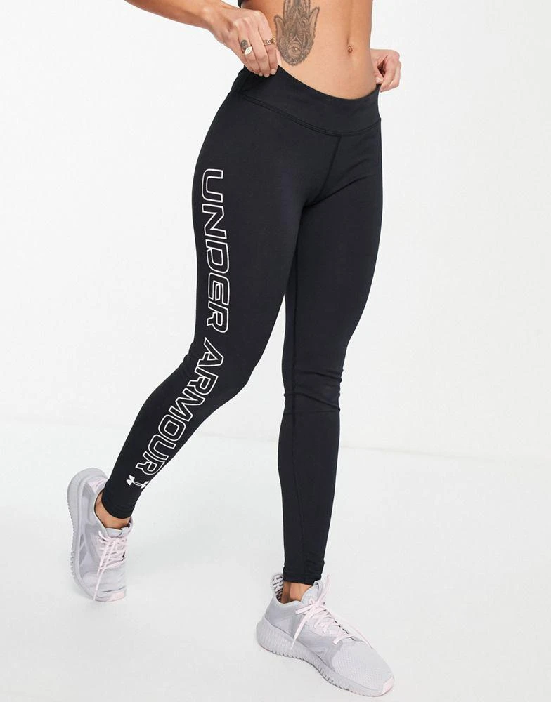 商品Under Armour|Under Armour Training Favourite logo print leggings in black,价格¥145,第3张图片详细描述