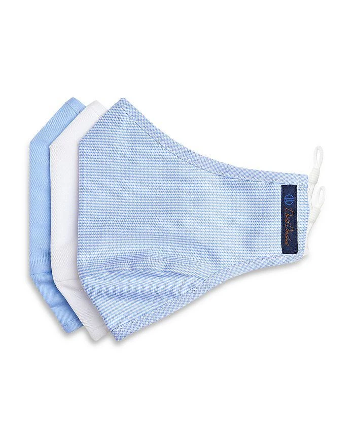 商品David Donahue|Comfort Mixed Print Face Masks, Set of 3,价格¥298,第1张图片详细描述