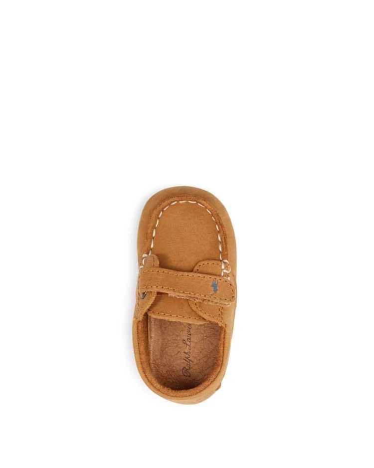 商品Ralph Lauren|男孩(婴儿)Boys' Captain EZ Tan Deck Shoes - Baby,价格¥371,第2张图片详细描述