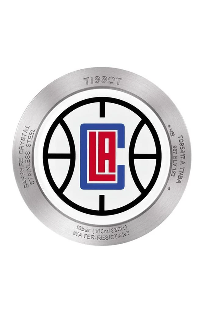 商品Tissot|天梭 时捷系列 NBA球队款 洛杉矶快船队 男士石英手表 T0954171703733,价格¥1415,第2张图片详细描述