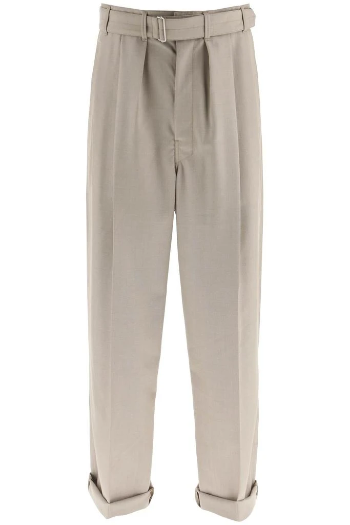 商品Lemaire|Lemaire Belted Wool Blend Trousers,价格¥2606,第1张图片