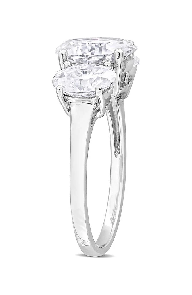 商品DELMAR|Sterling Silver Oval Cut Created Moissanite Engagement Ring,价格¥3372,第3张图片详细描述