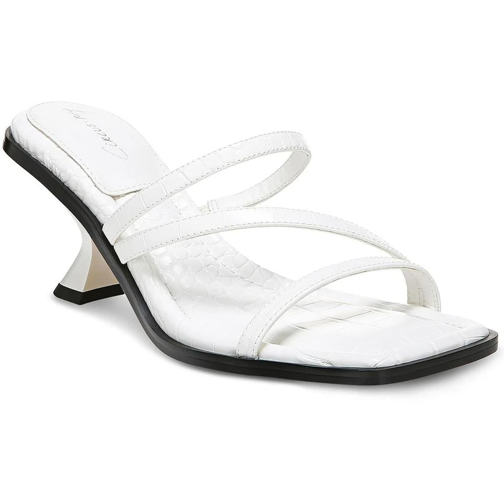 商品Sam Edelman|Circus by Sam Edelman Womens Felicity Embossed Square Toe Slide Sandals,价格¥123,第1张图片