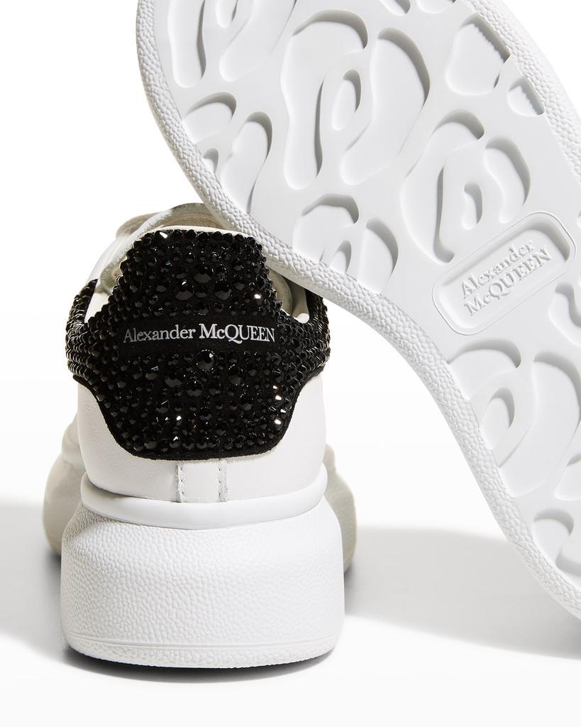 商品Alexander McQueen|Girl's Oversized Swarovski Crystal Leather Sneakers, Toddler/Kids,价格¥4536,第6张图片详细描述