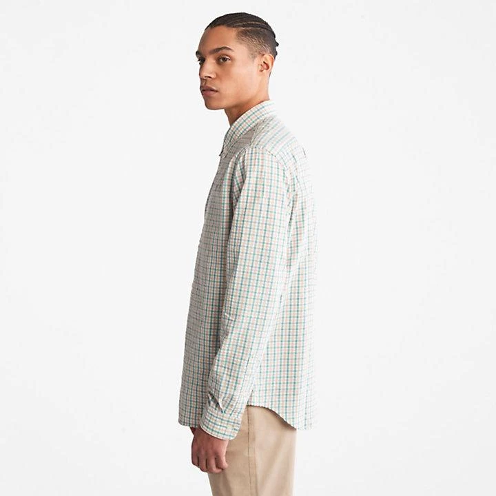 商品Timberland|Seersucker Gingham Shirt for Men in Pink,价格¥347,第4张图片详细描述