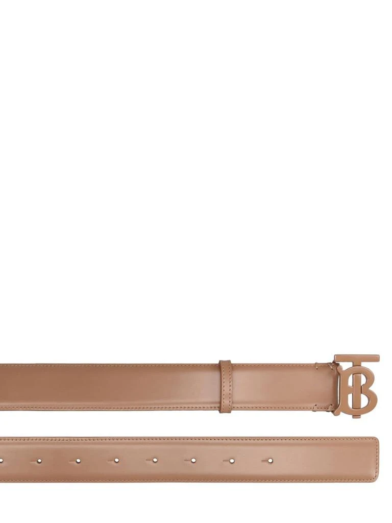 商品Burberry|3.5cm Tb Mono Tone Leather Belt,价格¥3712,第2张图片详细描述