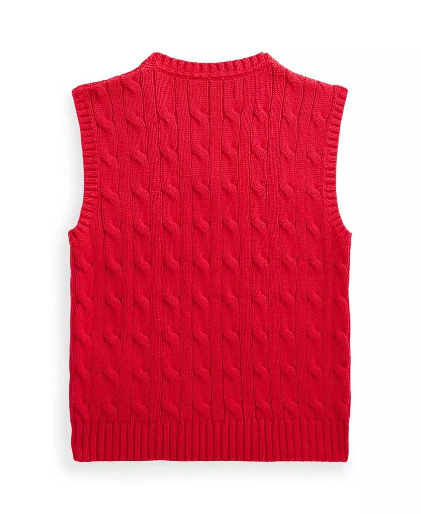 商品Ralph Lauren|Toddler and Little Boys Cable-Knit Sweater Vest,价格¥312,第2张图片详细描述