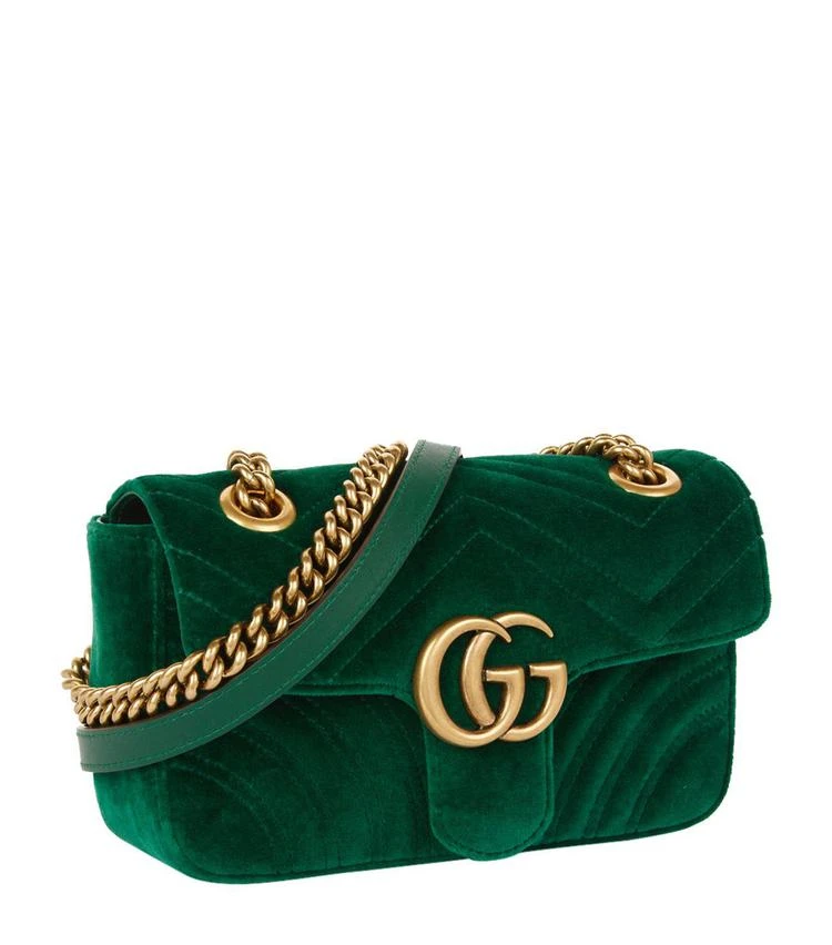商品Gucci|Mini Velvet Marmont Shoulder Bag,价格¥12223,第2张图片详细描述