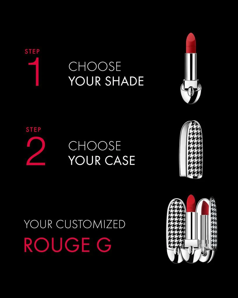 商品Guerlain|Rouge G Customizable Luxurious Velvet Matte Lipstick,价格¥271,第3张图片详细描述