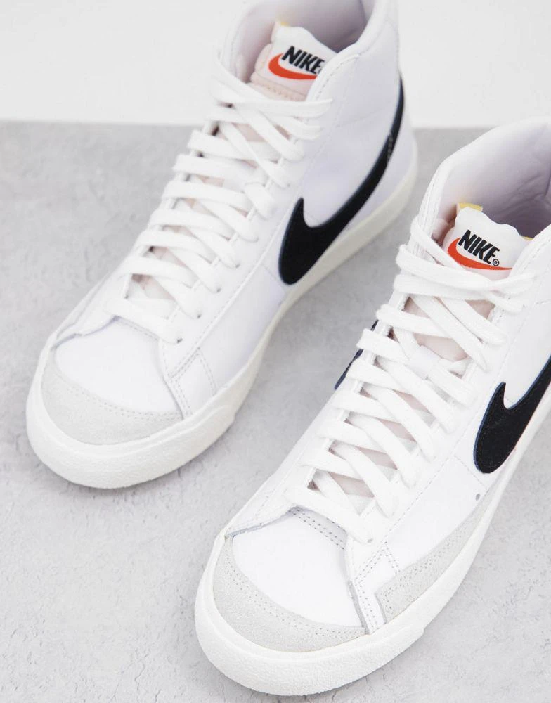 商品NIKE|Nike Blazer Mid '77 VNTG trainers in white/black,价格¥886,第2张图片详细描述