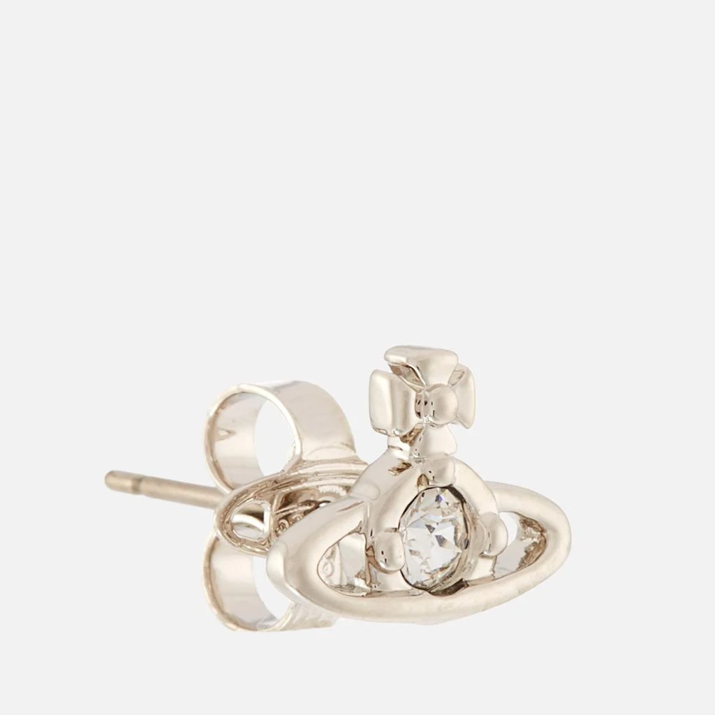 商品Vivienne Westwood|Vivienne Westwood Women's Nano Solitaire Earrings - Platinum/Crystal,价格¥639,第2张图片详细描述