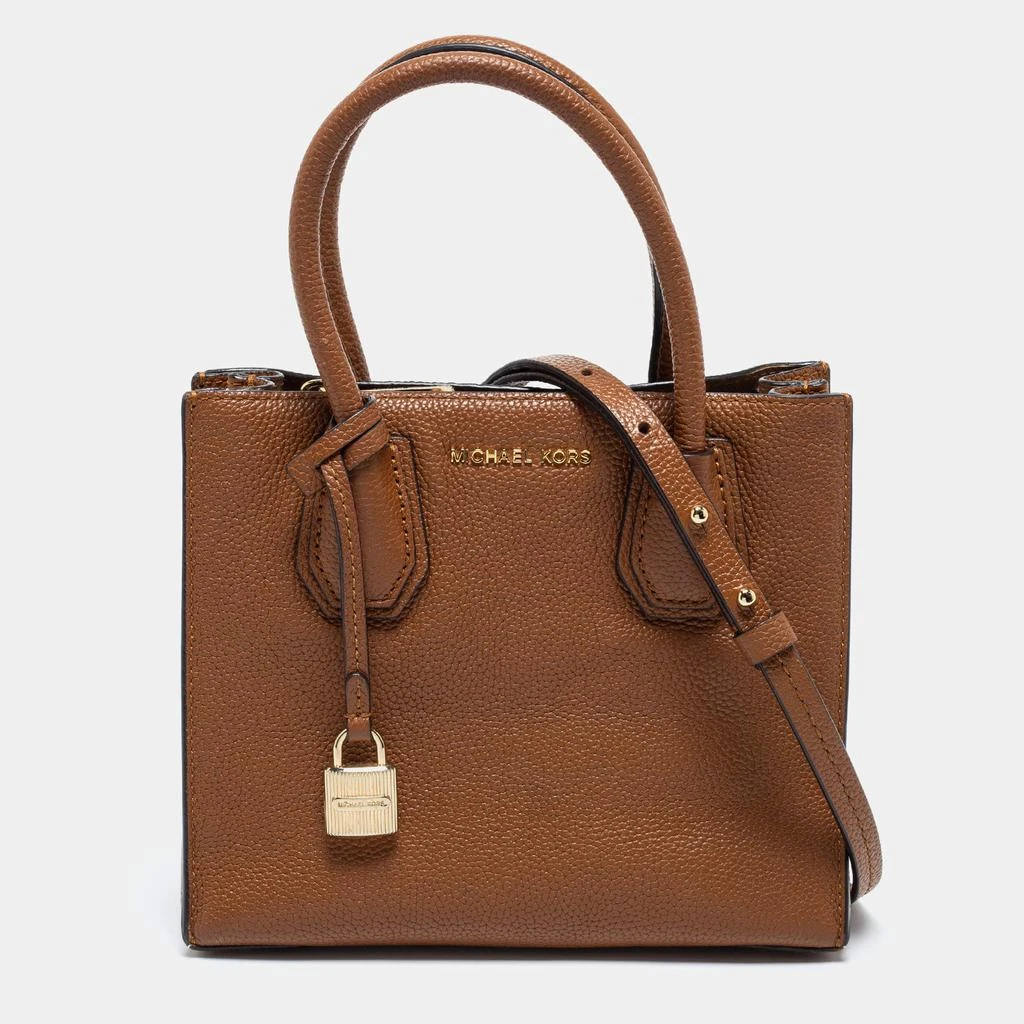 商品[二手商品] Michael Kors|MICHAEL Michael Kors Brown Leather Mini Mercer Tote,价格¥867,第1张图片