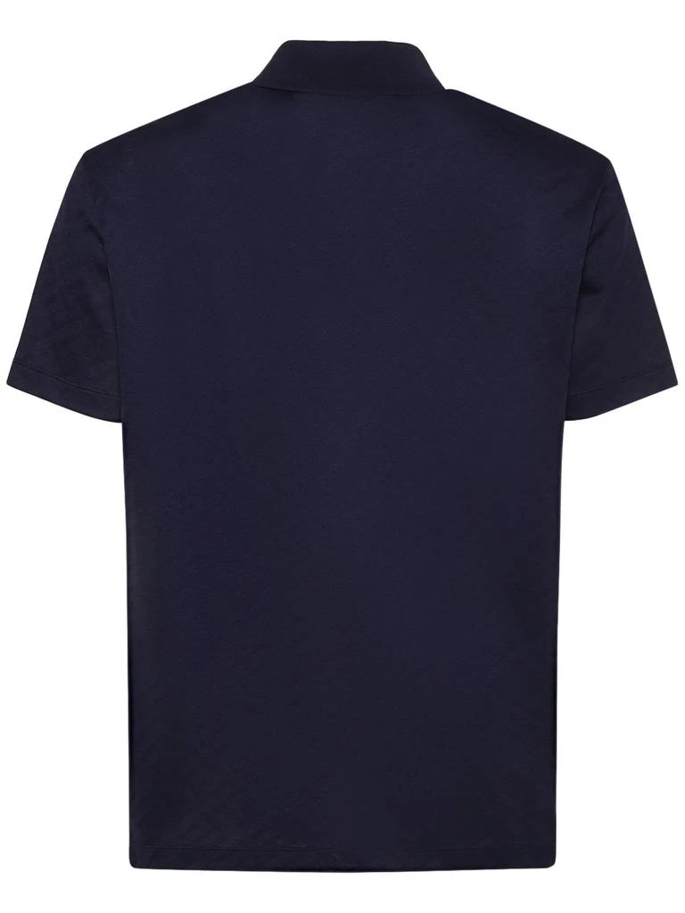 商品Versace|Greca Jacquard Cotton Piqué Polo,价格¥3717,第3张图片详细描述