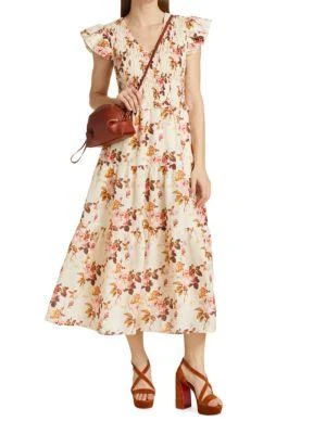 Esme Floral Tiered A Line Maxi Dress 商品