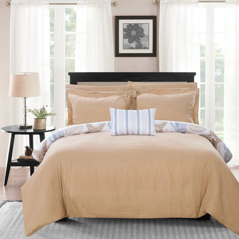 商品Chic Home Design|Eula 8 Piece Reversible Comforter Set "Life In The Sea" Theme Print Design Bed In A Bag TWIN,价格¥823,第2张图片详细描述