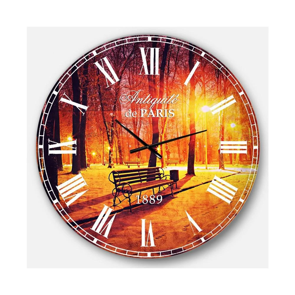 商品Designart|Landscape Oversized Round Metal Wall Clock - 36 x 36,价格¥1727,第1张图片