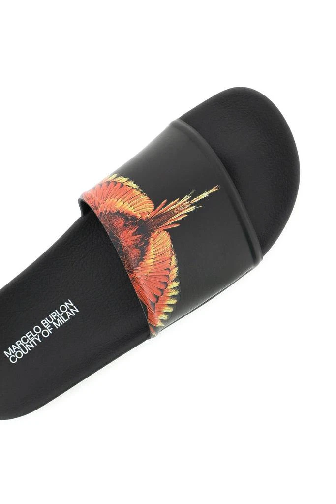 商品Marcelo Burlon|ICON WINGS SLIDES,价格¥623,第4张图片详细描述