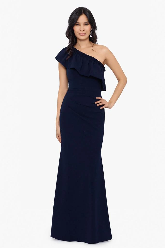 商品Betsy & Adam|Crepe One Shoulder Ruffle Dress,价格¥1063,第1张图片