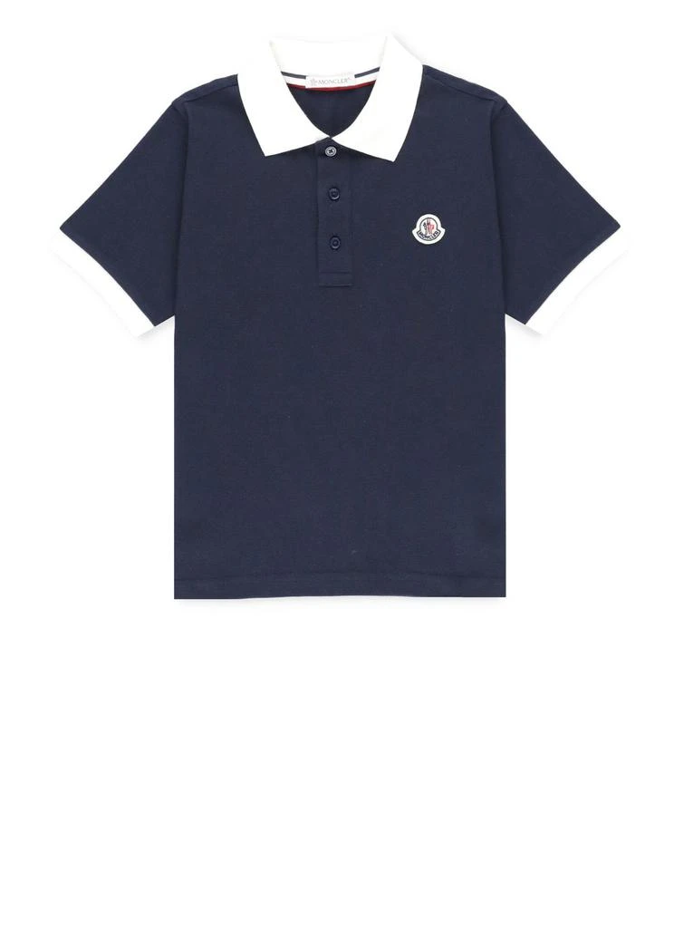 商品Moncler|Moncler Enfant Logo Patch Polo Shirt,价格¥906,第1张图片
