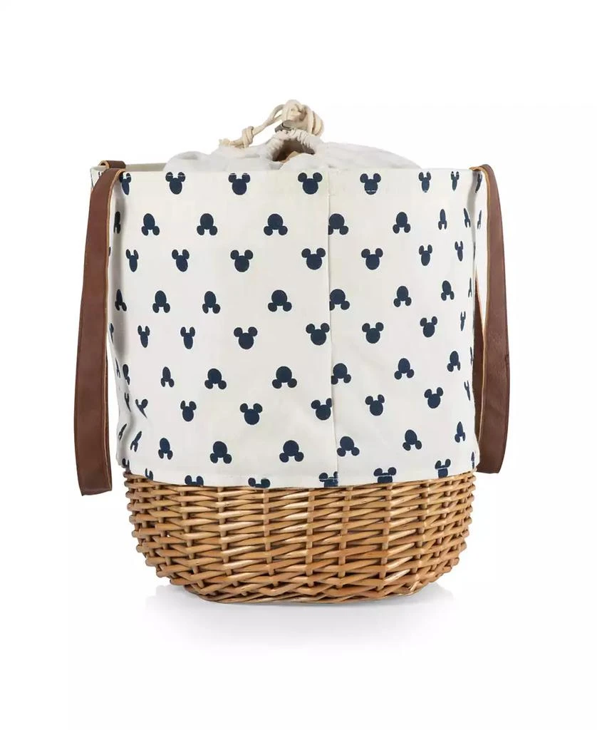 商品Disney|Mickey Mouse Silhouette Coronado Canvas and Willow Basket Tote,价格¥359,第4张图片详细描述