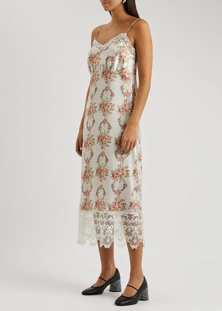 商品Simone Rocha|Printed lace-trimmed satin midi dress,价格¥6268,第2张图片详细描述