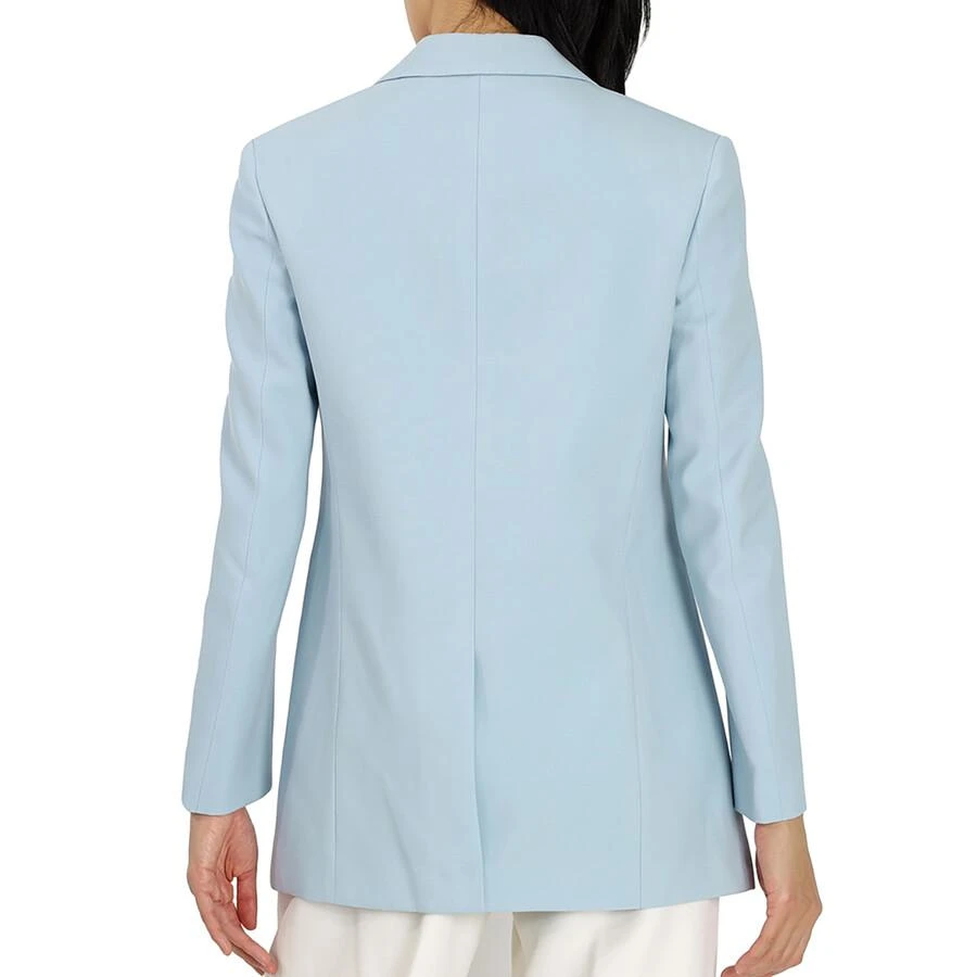 商品Burberry|Ladies Pale Blue Wool Step-through Blazer,价格¥2475,第2张图片详细描述