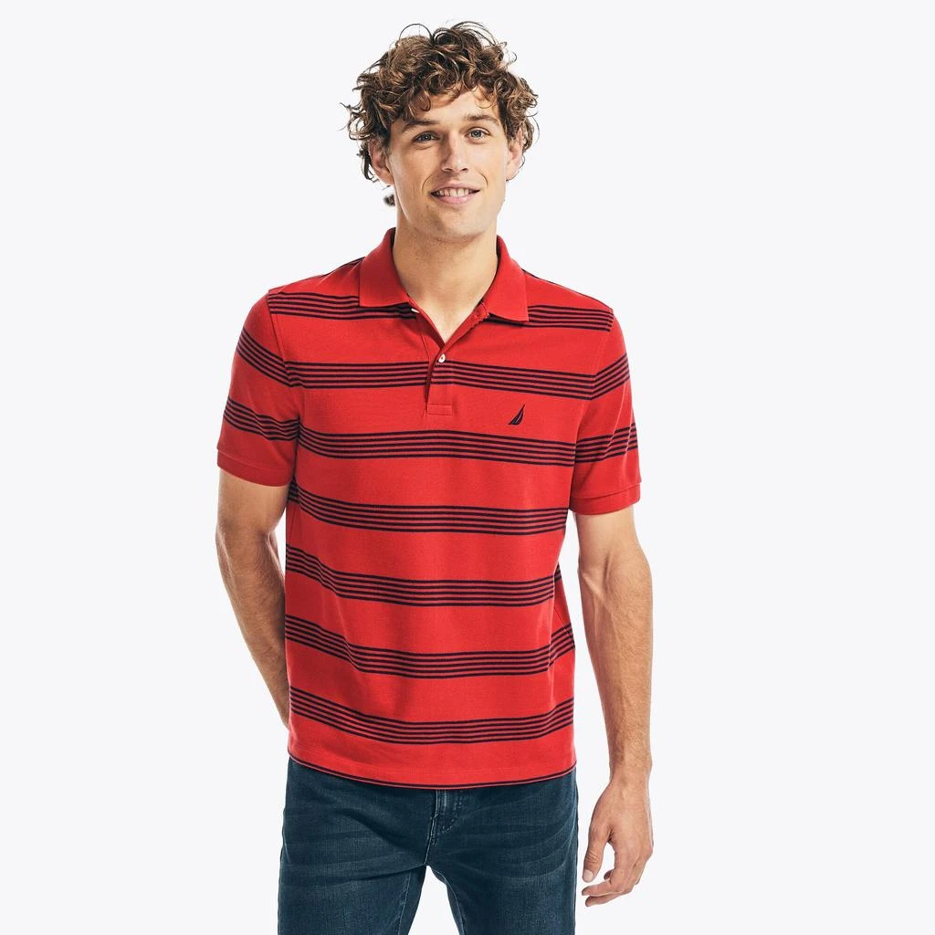 Nautica Mens Classic Fit Striped Polo 商品