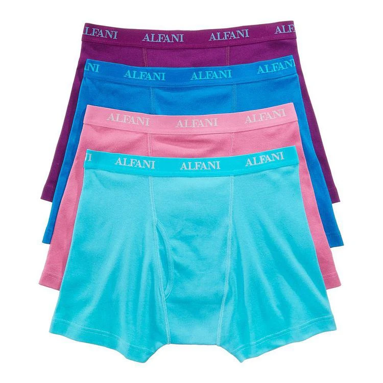 商品Alfani|Men's 4-Pk. Cotton Boxer Briefs, Created for Macy's,价格¥187,第1张图片