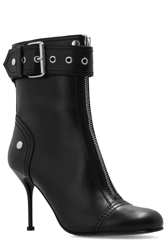 商品Alexander McQueen|Alexander McQueen Heeled Ankle Boots,价格¥7092,第2张图片详细描述