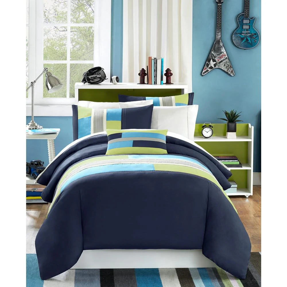 商品Natori|Pipeline 3-Pc. Twin/Twin XL Duvet Cover Set,价格¥469,第1张图片