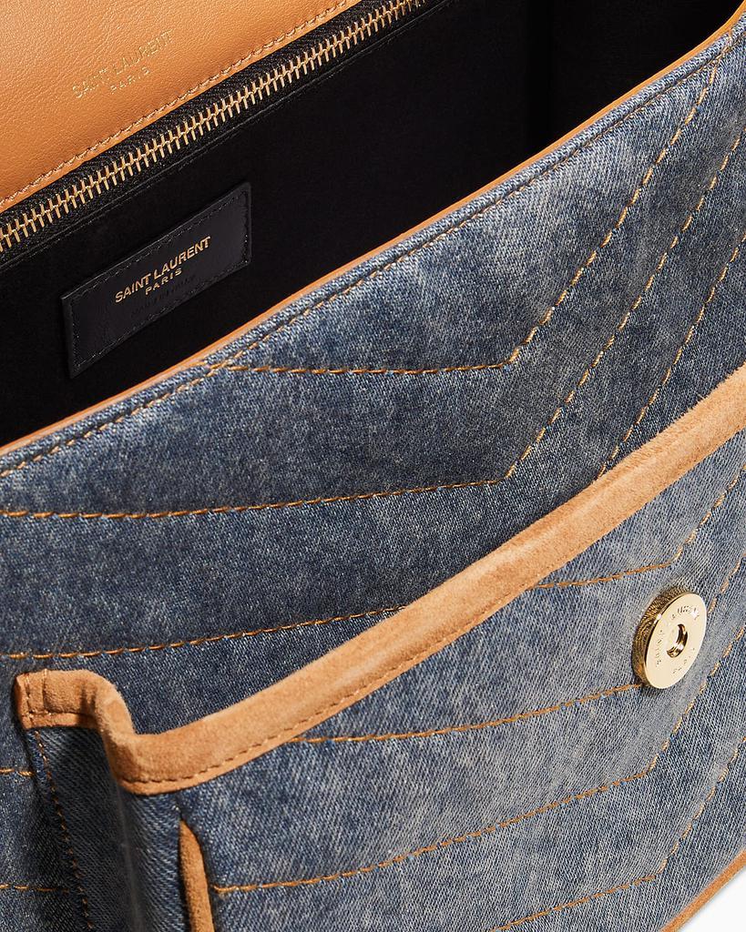 商品Yves Saint Laurent|Niki Medium YSL Denim Shoulder Bag,价格¥19501,第5张图片详细描述