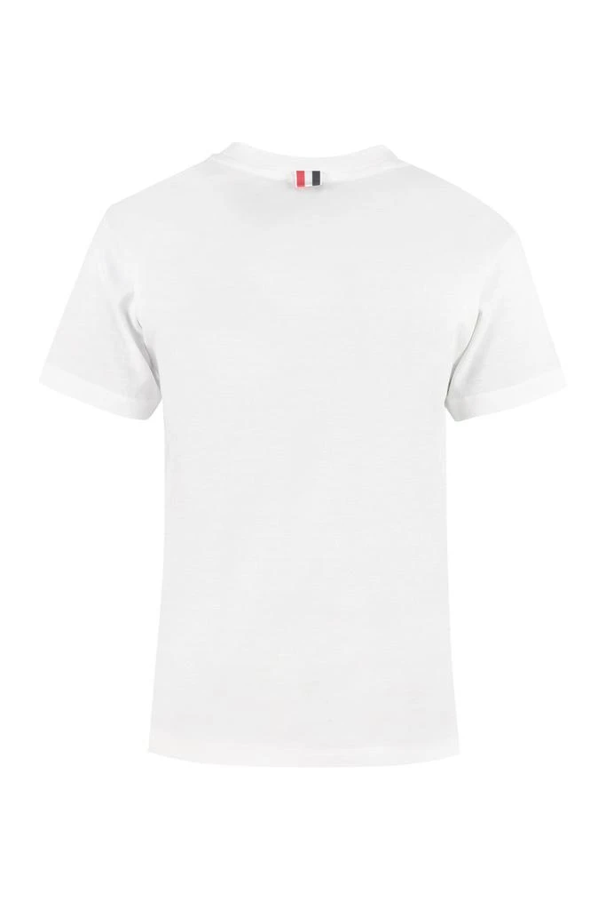 商品Thom Browne|Thom Browne Logo Patch Crewneck T-Shirt,价格¥1219-¥1499,第1张图片