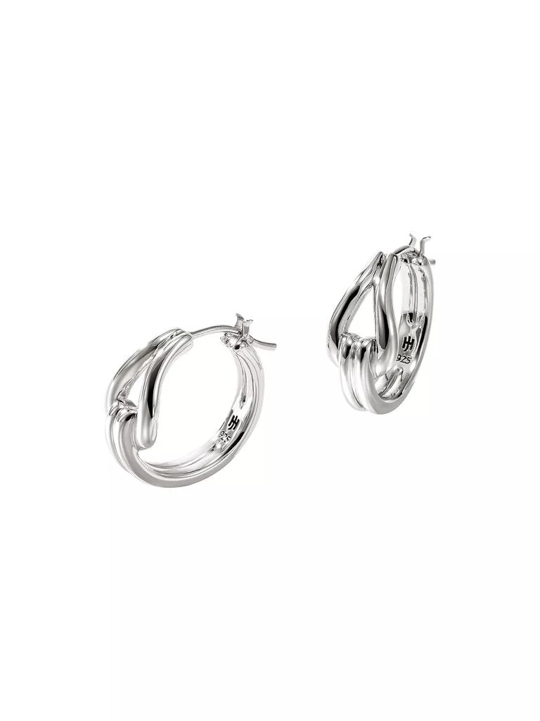 商品John Hardy|Surf Surf Small Sterling Silver Hoop Earrings,价格¥4122,第1张图片