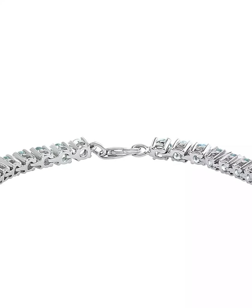 商品Effy|EFFY® Aquamarine (7-1/2 ct. t.w.) Tennis Bracelet in Sterling Silver,价格¥10245,第3张图片详细描述