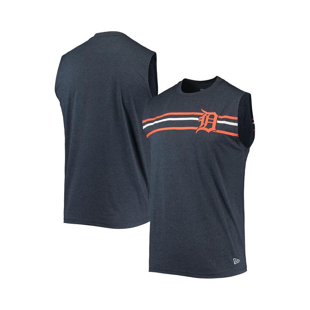 商品New Era|Men's Heathered Navy Detroit Tigers Muscle Tank Top,价格¥262,第1张图片