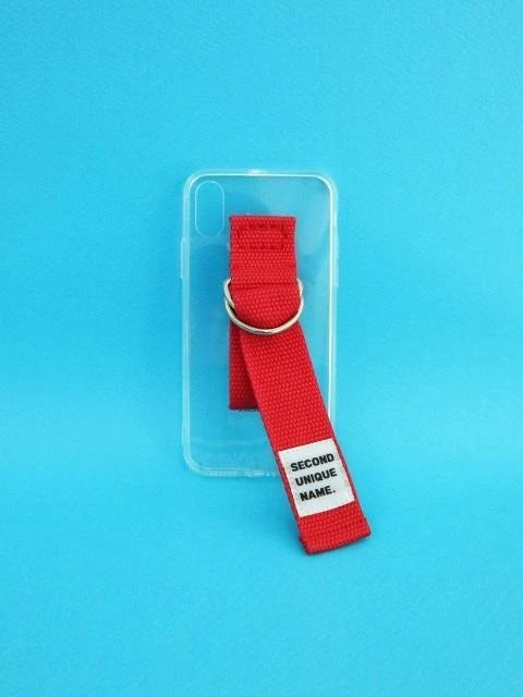 商品SECOND UNIQUE NAME|Sun Case Clear Red Jelly Case,价格¥408,第2张图片详细描述