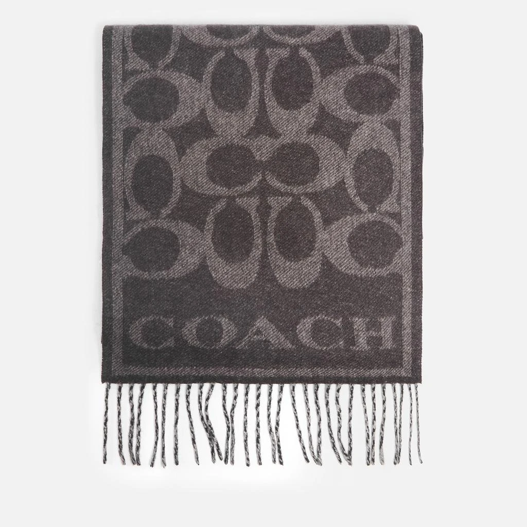 商品Coach|Coach Eve Signature C Reversible Muffler Cashmere-Jacquard Scarf,价格¥2227,第2张图片详细描述