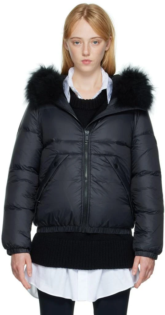 商品Yves Salomon|Black DouDoune Down Jacket,价格¥4336,第1张图片