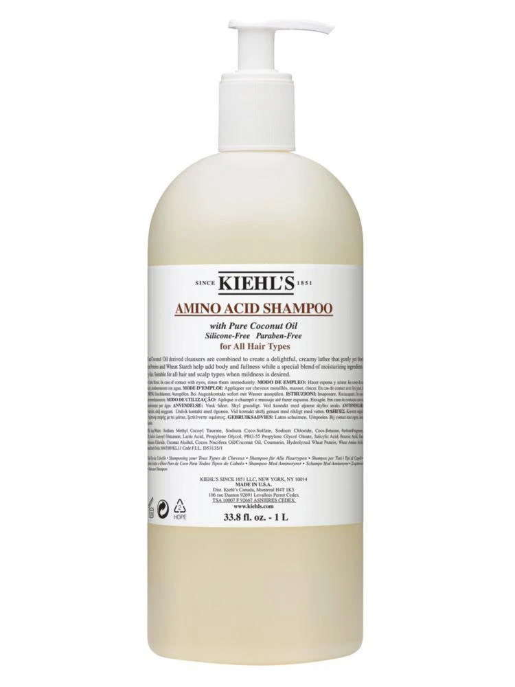 商品Kiehl's|氨基椰香洗发啫喱 1L,价格¥403,第1张图片