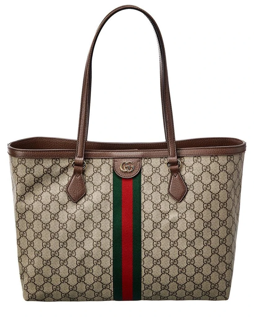 商品Gucci|Gucci Ophidia Medium GG Supreme Canvas & Leather Tote,价格¥11031,第1张图片