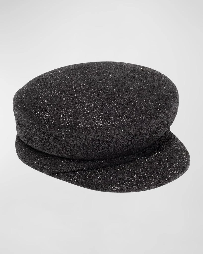 商品Eugenia Kim|Sabrina Glittery Wool Newsboy Cap,价格¥2216,第1张图片