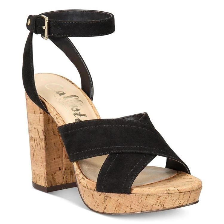 商品Callisto|Wallis Crisscross Block-Heel Dress Sandals,价格¥201,第1张图片