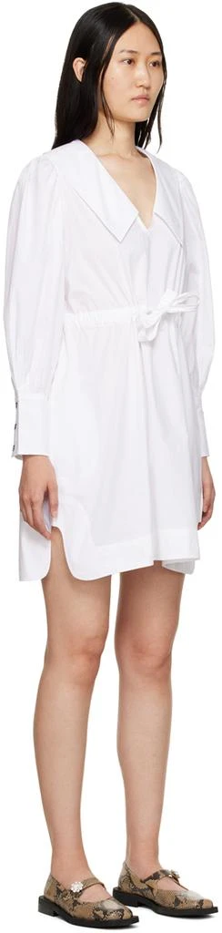 商品Ganni|White V-Neck Minidress,价格¥931,第2张图片详细描述