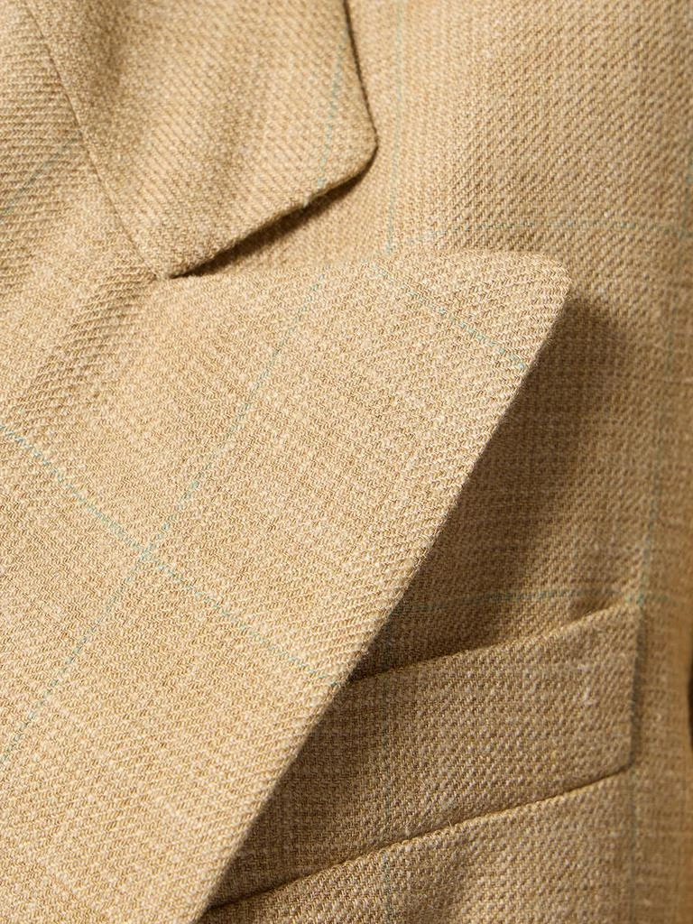 商品Ralph Lauren|Antonine Silk & Linen Canvas Blazer,价格¥7916,第4张图片详细描述