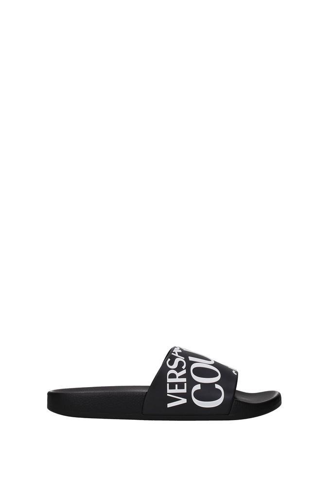 商品Versace|Slippers and clogs couture Rubber Black,价格¥316,第1张图片
